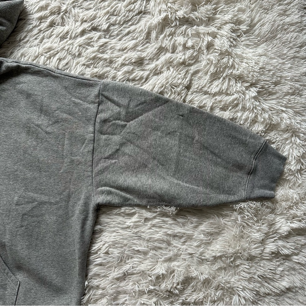 Jcrew Heritage Fleece Zip Up Hoodie Gray Size 3X - Picture 11 of 12